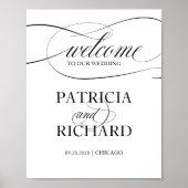 ようこそ私たちの結婚の |黒いスクリプト記号 ポスター (正面)