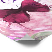 ようこそ私たちの結婚水の色バタフライ ポスター (角)