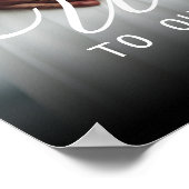 ようこそ私たちの結婚白黒シック披露宴 ポスター (角)