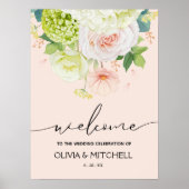 ようこそ私たちの結婚赤面ピンク ポスター (正面)