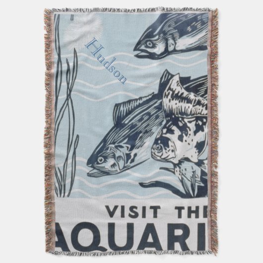 ようこそ私たちの魚釣りコテージ狩りロッジ スローブランケット (正面縦)