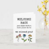 ようこそ私たち恋しく思のカード カード (黄色い花)