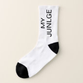 ようこそ私のジャングルカスタム文字キャットキリン ソックス (左外側)