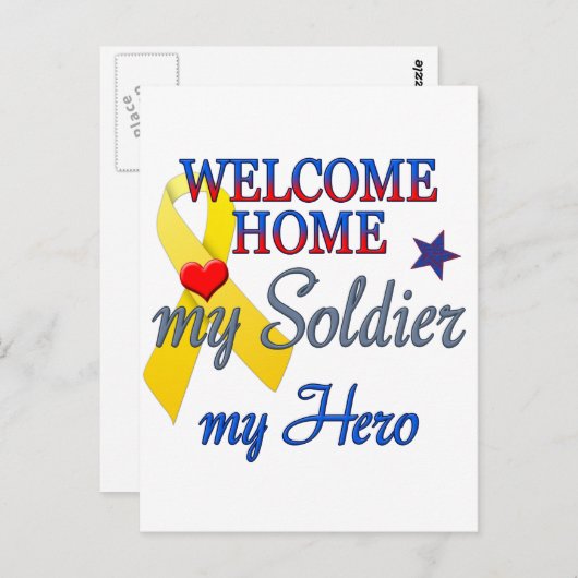 ようこそ私の兵士の英雄 ポストカード (正面/裏面)