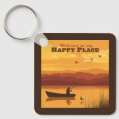 ようこそ私の幸せな場所へ キーホルダー (正面)