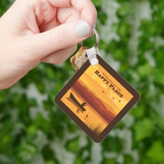 ようこそ私の幸せな場所へ キーホルダー (手)