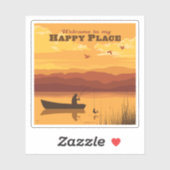 ようこそ私の幸せな場所へ シール (シート)