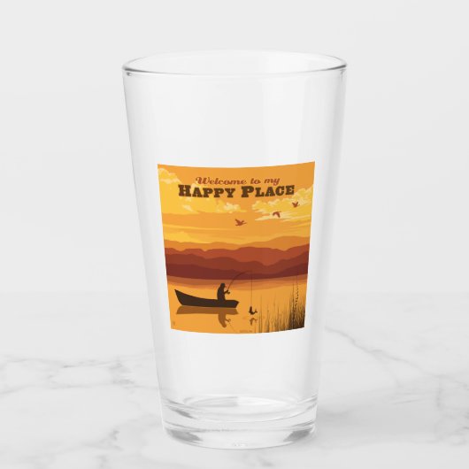 ようこそ私の幸せな場所へ タンブラーグラス (正面)