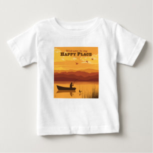 ようこそ私の幸せな場所へ ベビーTシャツ