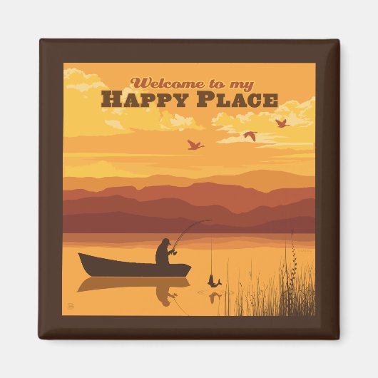 ようこそ私の幸せな場所へ マグネット (正面)