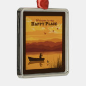 ようこそ私の幸せな場所へ メタルオーナメント (右)