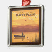 ようこそ私の幸せな場所へ メタルオーナメント (左)