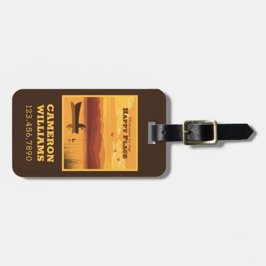 ようこそ私の幸せな場所へ ラゲッジタグ (正面横)