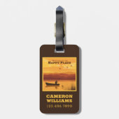 ようこそ私の幸せな場所へ ラゲッジタグ (裏面縦)