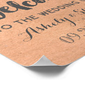 ようこそ私結婚たちのサインクラフト紙リース ポスター (角)