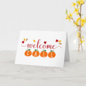 ようこそ秋 カード (黄色い花)