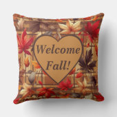 ようこそ秋!紅葉装飾 クッション (裏面)