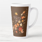 ようこそ秋、紅葉 カフェラテマグ (右)