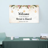 ようこそ結婚のクリスマスポスターバナー 横断幕 (トレードショー)