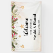 ようこそ結婚のクリスマスポスターバナー 横断幕 (縦)