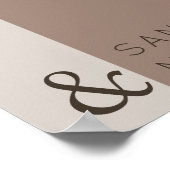 ようこそ結婚のコーヒー ポスター (角)