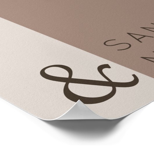 ようこそ結婚のコーヒー ポスター (角)