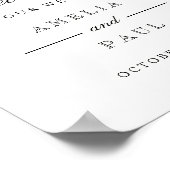 ようこそ結婚のサインピンクウォーターカラー牡丹 ポスター (角)