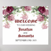 ようこそ結婚のサイン、フローラの結婚サイン ポスター (正面)