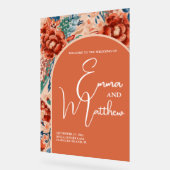 ようこそ結婚のサイン | ボホテラコッタフローラ アクリルサイン (傾斜)