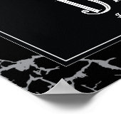 ようこそ結婚のポスターのサインスケルトン手のハート ポスター (角)