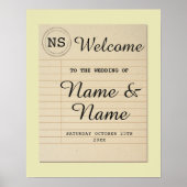 ようこそ結婚のポスター図書署名作家ポスター ポスター (正面)