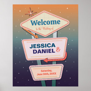 ようこそ結婚のポスターSign Las Vegas ポスター