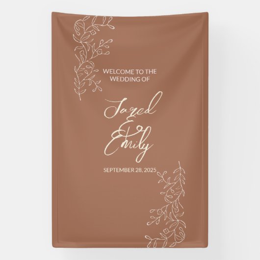 ようこそ結婚の垂直バナー 横断幕 (縦)