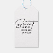 ようこそ結婚の愛は甘いハート書 ギフトタグ (裏面)