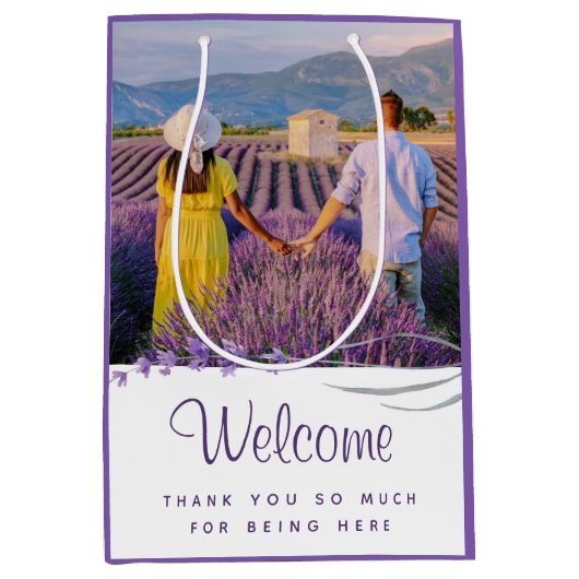 ようこそ結婚の感謝抱き枕 ミディアムペーパーバッグ (正面)