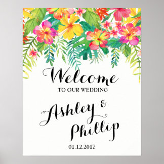 ようこそ結婚の熱帯性の徴候 ポスター