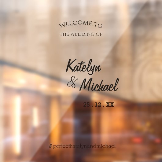 ようこそ結婚の自撮り鏡書エレガント道 ウィンドウサイン (シート2)