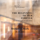 ようこそ結婚の鏡デカールSelfieスクリプトフォント ウィンドウサイン (シート2)