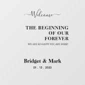 ようこそ結婚の鏡デカールSelfieスクリプトフォント ウィンドウサイン (シート)