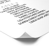 ようこそ結婚の – 座席表N.2 ポスター (角)