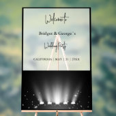 ようこそ結婚スポットライト抽象芸術ブラック&フロスト アクリルサイン (ニュートラル)