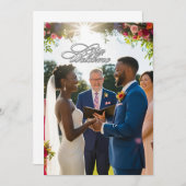 ようこそ結婚式招待状デザイン 招待状 (正面/裏面)