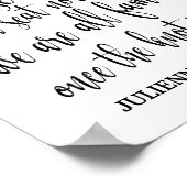 ようこそ結婚白と黒の看板を選択 ポスター (角)