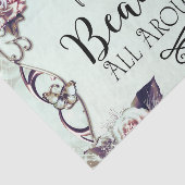 ようこそ美しいのまわりにすべての蝶とバラ 薄葉紙 (詳細)