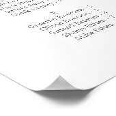 ようこそ習字アルファベットの座席表 ポスター (角)