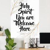 ようこそ聖霊殿 ポスター (ホームオフィス)