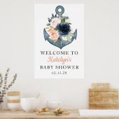 ようこそ航海のサインとフローラいかり ポスター (キッチン)