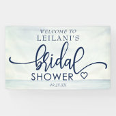 ようこそ航海の海水カラーブライダルシャワー 横断幕 (横)