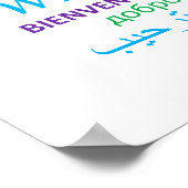 ようこそ言語のカラフル挨拶 ポスター (角)