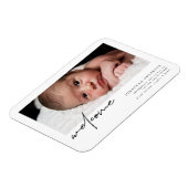 ようこそ誕生のお知らせ マグネット (左側)